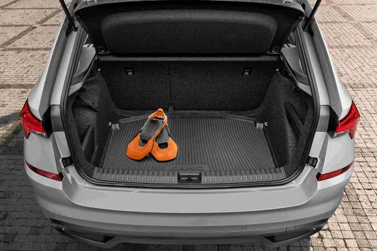 Covor Portbagaj Skoda Kamiq - Negru, Compatibil cu Podea Variabila - CarFun.ro - Accesorii Originale