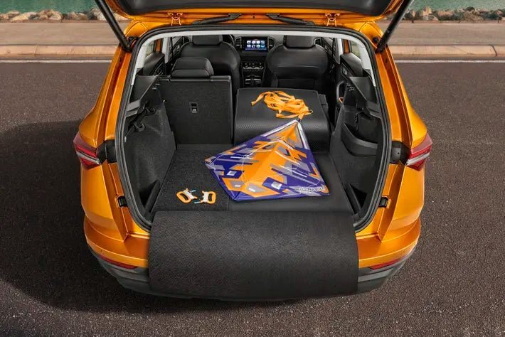 Covoras Reversibil Portbagaj Skoda Karoq - Negru, Textil si Plastic - CarFun.ro - Accesorii Originale
