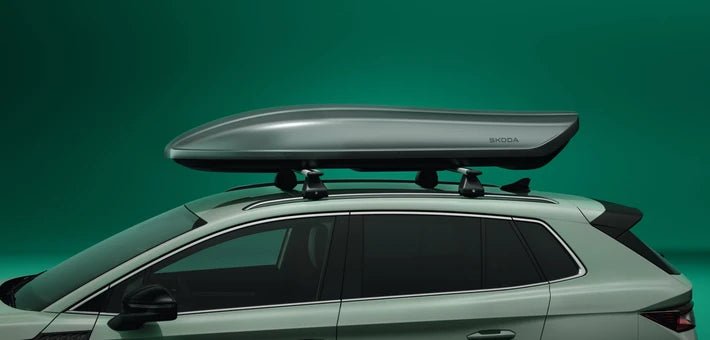 Cutie portbagaj Skoda 215 cm 75kg ABS negru sau argintiu - CarFun.ro - Accesorii Originale