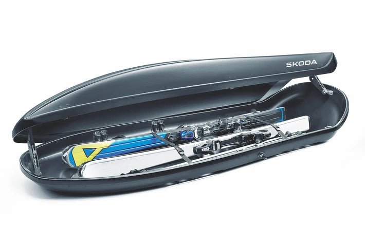 Cutie portbagaj Skoda 215 cm 75kg ABS negru sau argintiu - CarFun.ro - Accesorii Originale