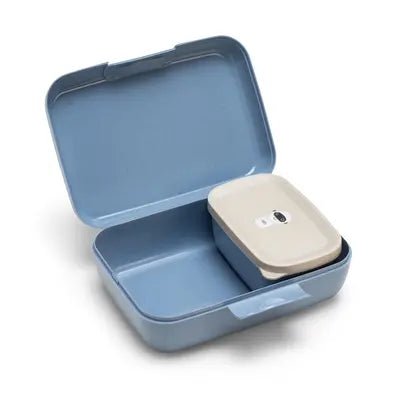 Cutie pranz copii Audi albastra, compartimentata, fara BPA - CarFun.ro - Accesorii Originale
