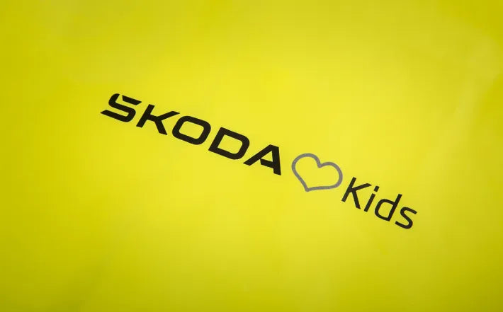Pelerina ploaie copii Skoda Love Kids, galbena, marimi 104–134