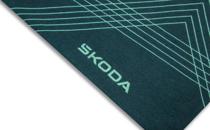 Esarfa multifunctionala Skoda Unisex – emerald green, 50 cm, 100% poliester - CarFun.ro - Accesorii Originale