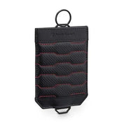 Etui Cheie Auto Audi Sport, Piele, Negru Rosu - CarFun.ro - Accesorii Originale Auto