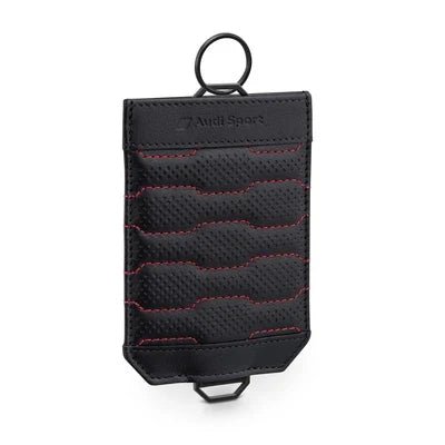 Etui Cheie Auto Audi Sport, Piele, Negru Rosu - CarFun.ro - Accesorii Originale Auto