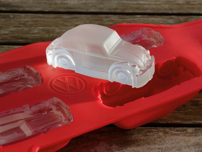 Forma cuburi gheata Volkswagen Kafer rosie din silicon - CarFun.ro - Accesorii Originale