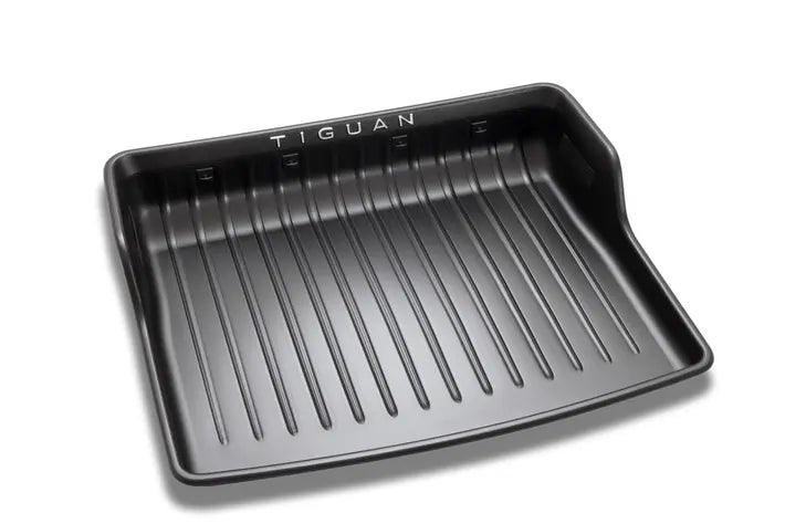 Garnitura portbagaj VW Tiguan NF 2024→ – PE negru, pentru podea variabila (pozitie inferioara) - CarFun.ro - Accesorii Originale