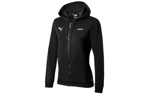 Hanorac cu Fermoar pentru Femei Skoda x Puma, Negru - CarFun.ro - Accesorii Originale