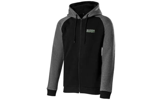 Hanorac cu fermoar Skoda Motorsport pentru barbati, negru/gri, marime S - XXXL - CarFun.ro - Accesorii Originale