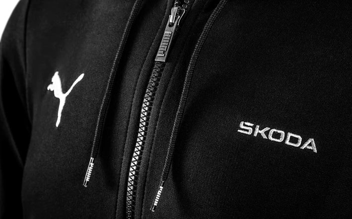 Hanorac Skoda x Puma barbati negru S–XXL - CarFun.ro - Accesorii Originale