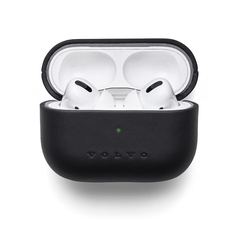 Husa AirPods Pro originala Volvo Upcycled din piele - antracit - CarFun.ro - Accesorii Originale Auto