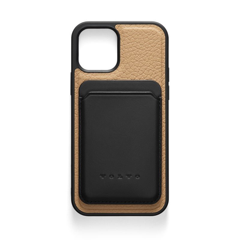 Husa magnetica originala Volvo pentru iPhone 12 – piele reciclata, Amber Structure - CarFun.ro - Accesorii Originale