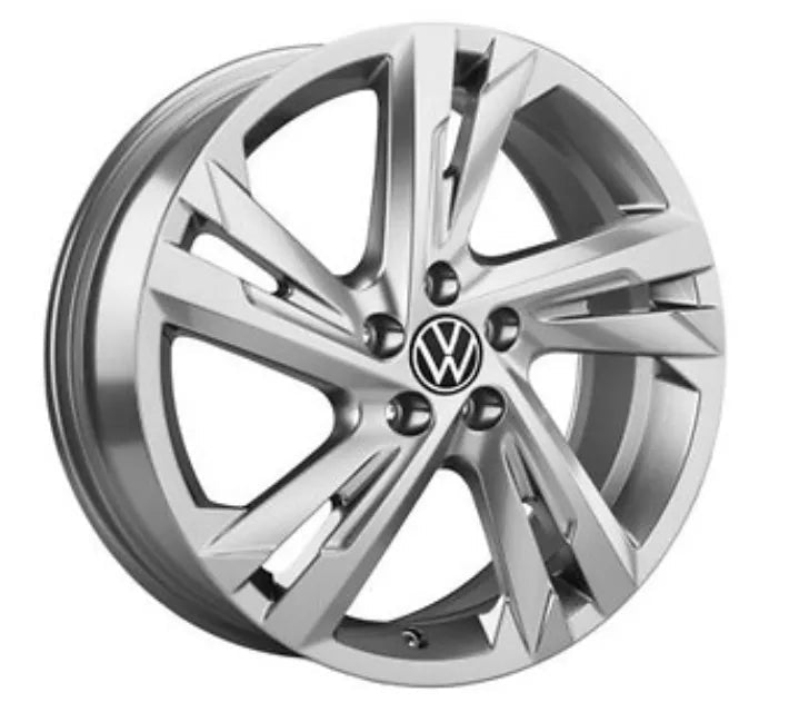Janta aliaj originala Volkswagen Valencia 17 inch Taigo 2022– – 6.5Jx17 ET39 – Galvano Grey Metallic - CarFun.ro - Accesorii Originale