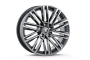 Janta aluminiu originala Skoda Luxon 18 inch – antracit metalizat lucios - CarFun.ro - Accesorii Originale