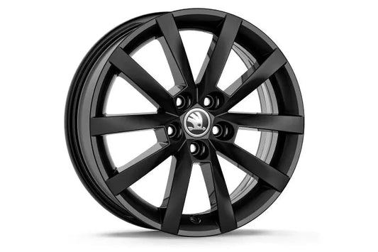 Janta din Aluminiu Škoda Alaris 16" Negru Lucios – Compatibila cu 205/55 R16 si 205/60 R16 - CarFun.ro - Accesorii Originale
