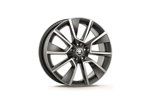Janta din Aluminiu Škoda Braga 7x18 5/112/45 Antracit Lucios - CarFun.ro - Accesorii Originale