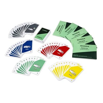 Joc de carti Skoda tip UNO, Emerald Green, 2–10 jucatori - CarFun.ro - Accesorii Originale