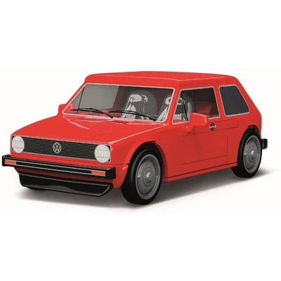 Jucarie constructie Volkswagen Golf 1, 64 piese, scara 1:35, rosu - CarFun.ro - Accesorii Originale