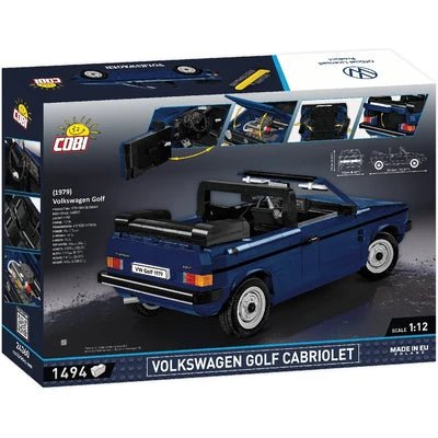 Jucarie Volkswagen Golf 1 Cabrio – set constructie 1:12, 1494 piese - CarFun.ro - Accesorii Originale