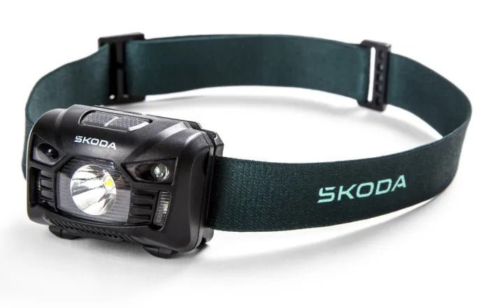 Lanterna frontala Skoda LED cu senzor de miscare si banda reglabila - CarFun.ro - Accesorii Originale