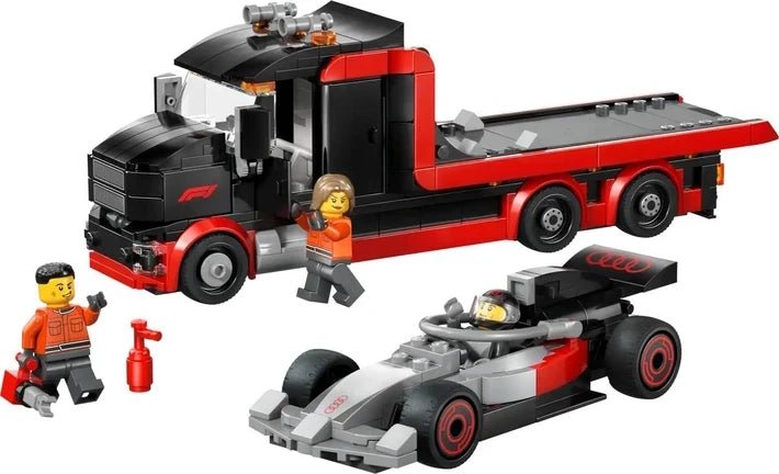 LEGO City F1 Truck cu Audi F1 masina curse - CarFun.ro - Accesorii Originale