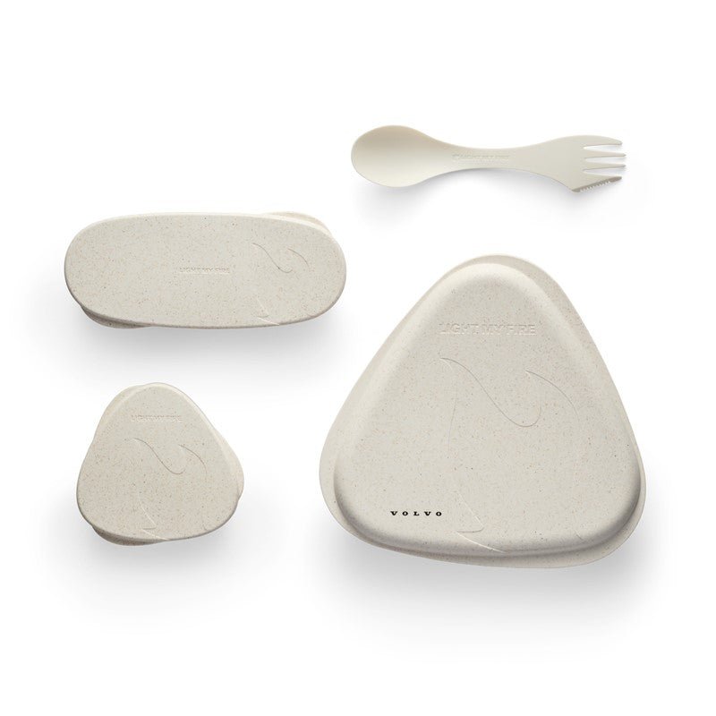 Lunch Kit original Volvo – set masa portabil eco – culoare Sand - CarFun.ro - Accesorii Originale