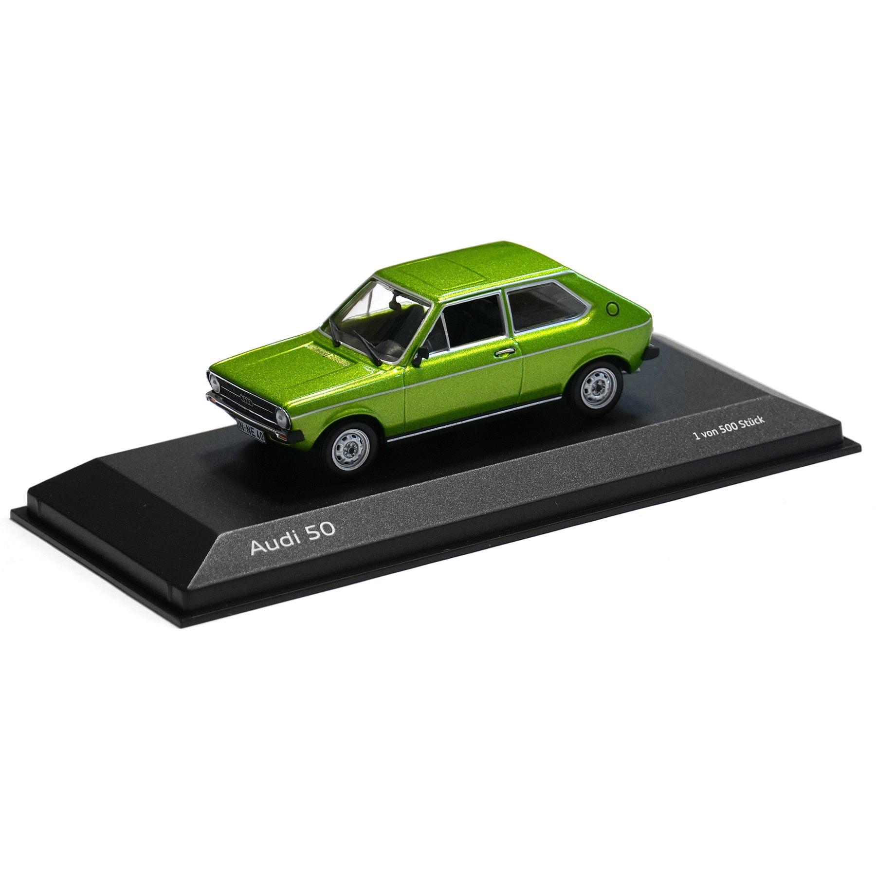 Macheta Audi 50 Viper Green 1:43 Audi Tradition - CarFun.ro - Accesorii Originale