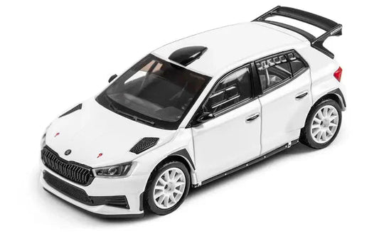 Macheta SK Fabia RS Rally2, scara 1:43, alb - CarFun.ro - Accesorii Originale