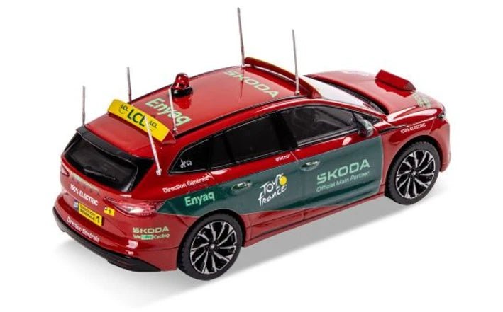 Macheta Skoda Enyaq FL TdF Scara 1:43, Rosu - CarFun.ro - Accesorii Originale Auto
