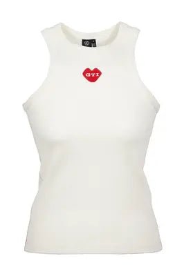 Maiou dama GTI alb Snow White, broderie in forma de inima - CarFun.ro - Accesorii Originale