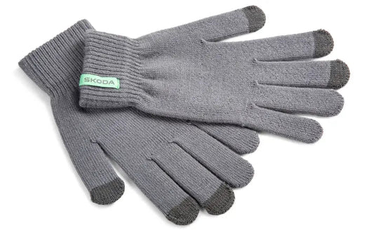 Manusi de Iarna Skoda, Barbati, Gri - CarFun.ro - Accesorii Originale