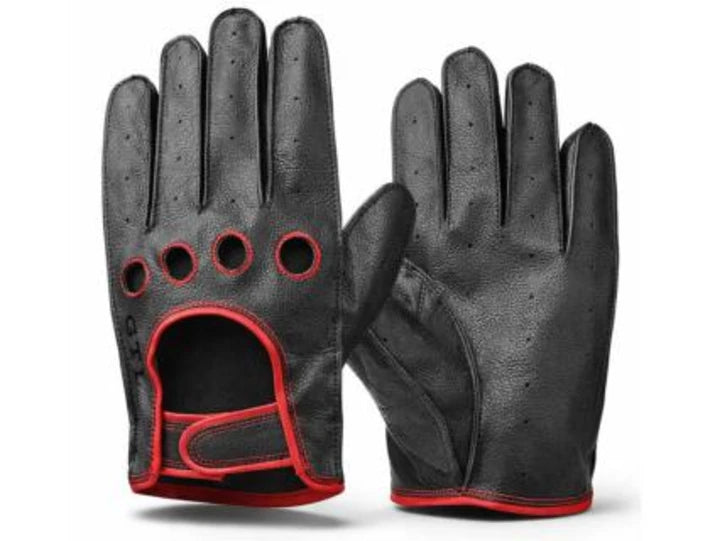 manusi Volkswagen GTI Lifestyle Racing negre rosii piele vegana logo GTI