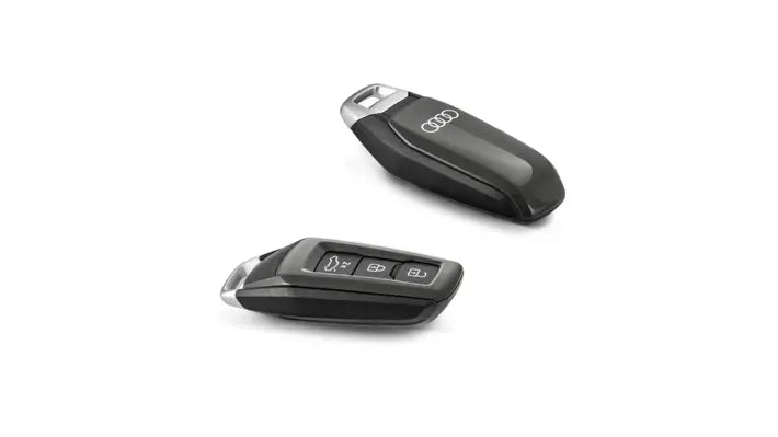 Masca cheie Audi gri cu logo Audi Rings - CarFun.ro - Accesorii Originale