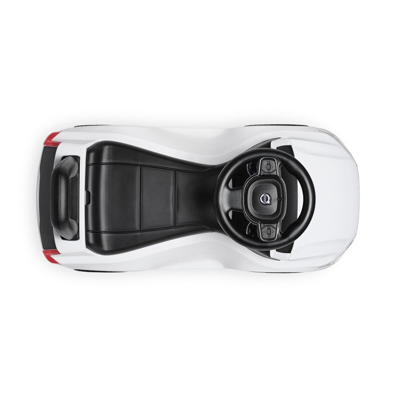 Masinuta copii Volvo XC90 Foot to Floor – alb/negru, cu claxon si muzica - CarFun.ro - Accesorii Originale