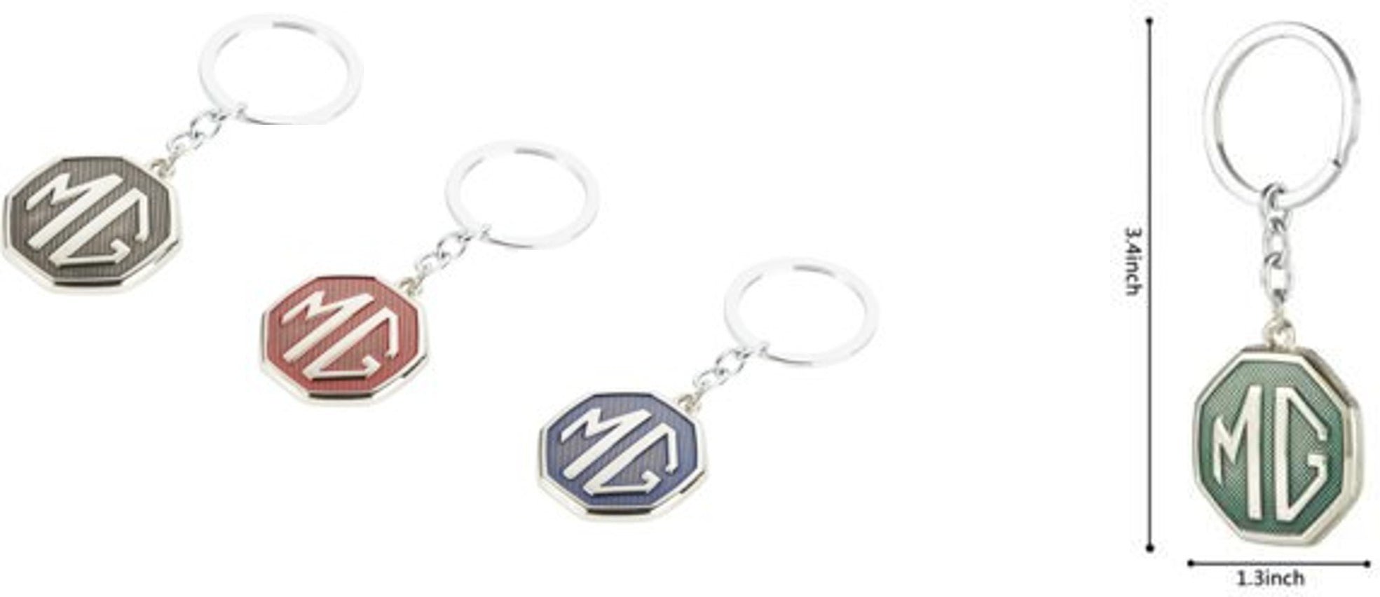 MG Badge Keyring Original – breloc lifestyle cu emblema MG, culori multiple - CarFun.ro - Accesorii Originale