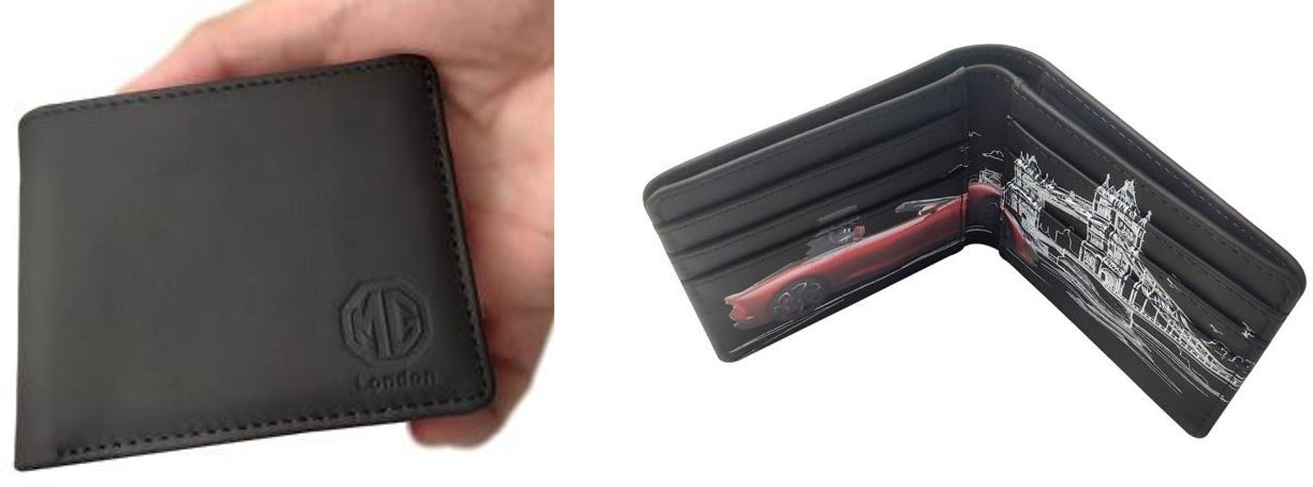 MG Cyberster Black Wallet Original – portofel lifestyle cu design modern MG - CarFun.ro - Accesorii Originale