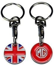 MG Union Jack Trolley Coin Keyring Original – breloc chei cu moneda carucior MG - CarFun.ro - Accesorii Originale