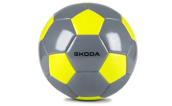 Minge fotbal copii Skoda originala, gri/mambagreen - CarFun.ro - Accesorii Originale