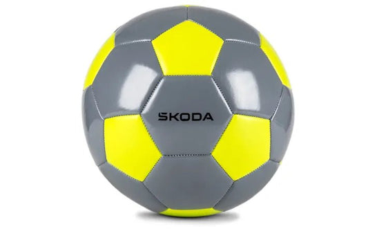 Minge fotbal copii Skoda originala, gri/mambagreen - CarFun.ro - Accesorii Originale