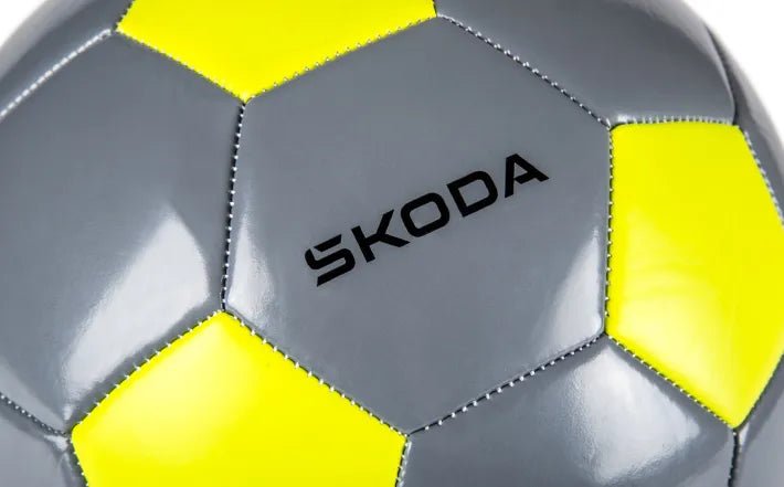 Minge fotbal copii Skoda originala, gri/mambagreen - CarFun.ro - Accesorii Originale
