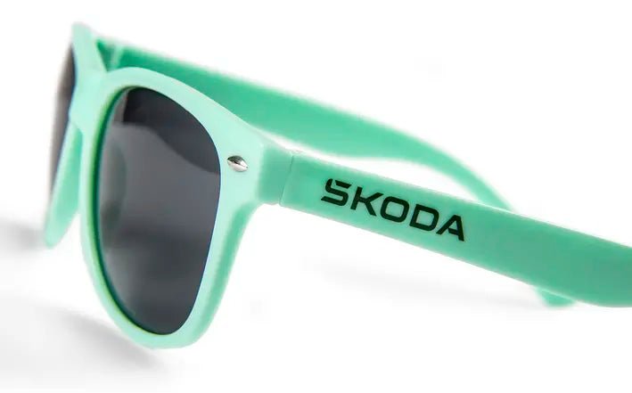 Ochelari de soare copii Skoda – protectie UV, electric green - CarFun.ro - Accesorii Originale