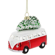 Ornament Craciun VW T1 Bus din sticla – decoratiune hand - made - CarFun.ro - Accesorii Originale