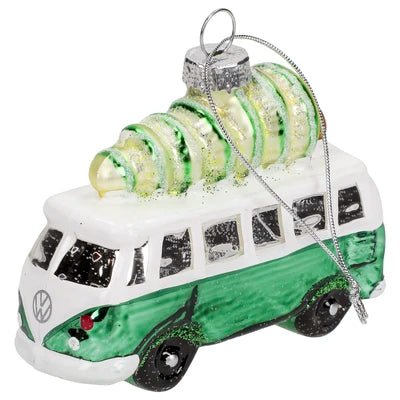 Ornament pentru Pom de Craciun in Forma T1, Hand - Pictat, cu Elemente Stralucitoare - Volkswagen Shop