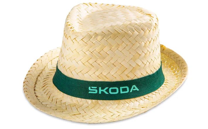 Palarie de paie Skoda – Design elegant si fresh - CarFun.ro - Accesorii Originale
