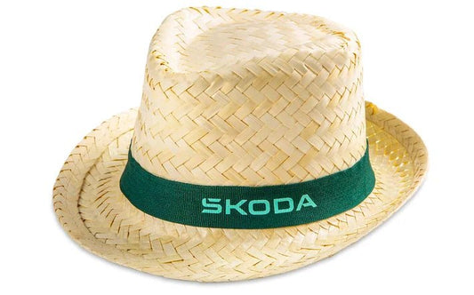 Palarie de paie Skoda – Design elegant si fresh - CarFun.ro - Accesorii Originale