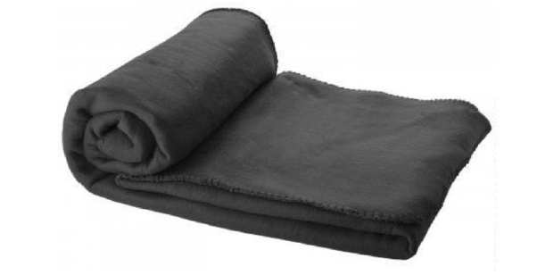Patura MG Huggy fleece neagra 150x120cm cu saculet de transport - CarFun.ro - Accesorii Originale