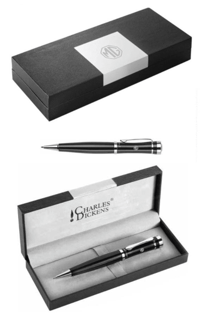 Pix metalic Charles Dickens Bibi – finisaj negru elegant - CarFun.ro - Accesorii Originale