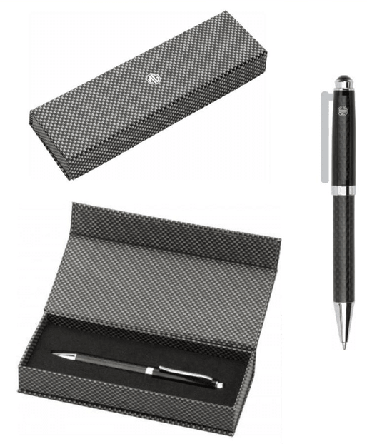 Pix metalic Lindsey – fibra de carbon si alama, finisaj negru - CarFun.ro - Accesorii Originale