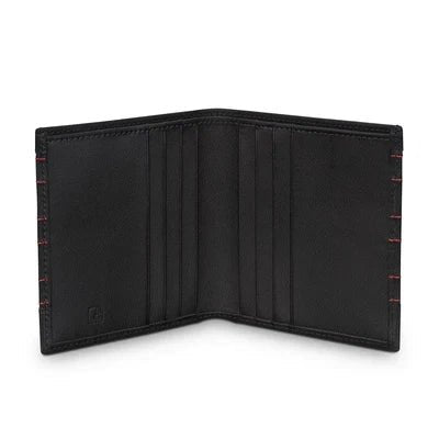 Portofel Audi Sport, Piele, Negru Rosu, Protectie RFID - CarFun.ro - Accesorii Originale Auto