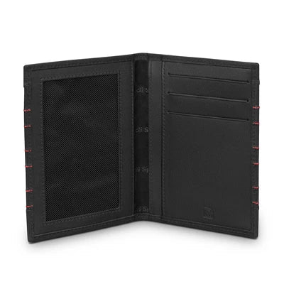 Portofel documente auto original Audi Sport - piele negru/rosu - CarFun.ro | Accesorii Originale Auto